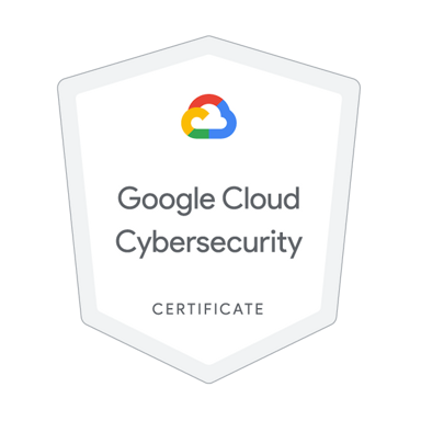 Google Cloud Cybersecurity certification logo